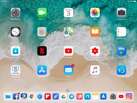 iOS 11 in ambito lavorativo iPad home