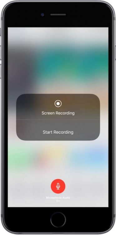 registrare lo schermo con iOS 11 iPhone