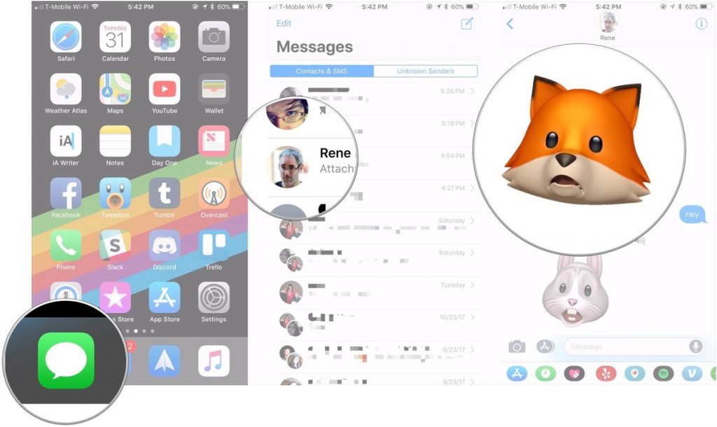 condividere gli Animoji sui social