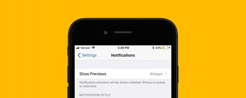 Come disabilitare l'anteprima delle notifiche in iOS 12