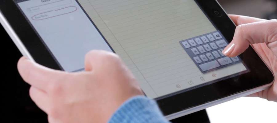 spostare tastiera sull'iPad