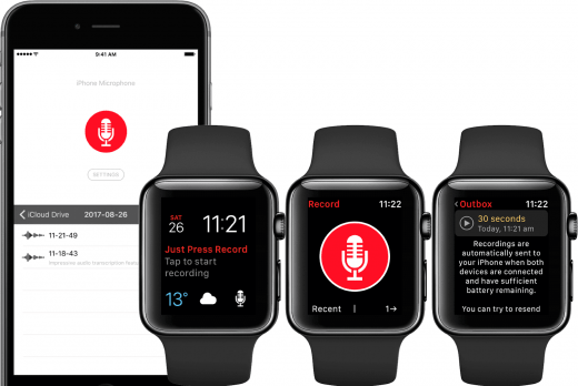 just press record apple watch