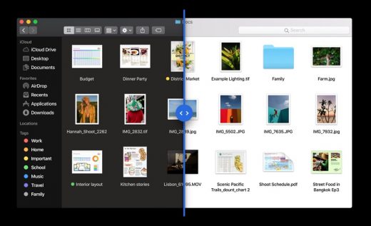 MacOS Mojave dark mode
