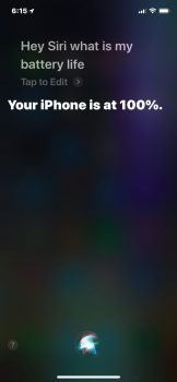 Chiedere a Siri la batteria 2