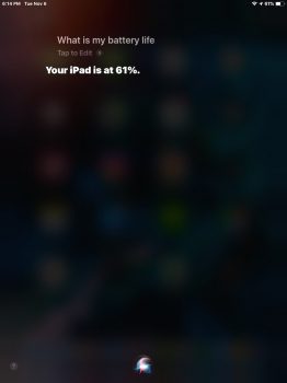 Chiedere a Siri la batteria 3