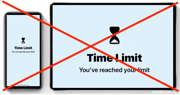 how to remove screen time limit ios x - limite - Mr.Apple