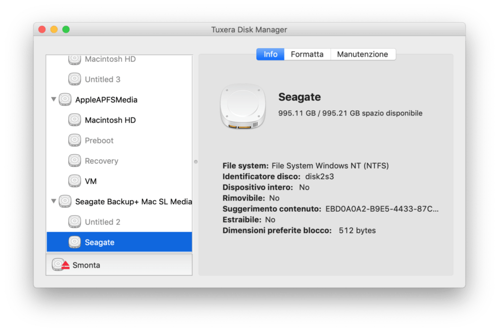 Tuxera NTFS prova