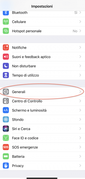 Spegnere iPhone senza il tasto power