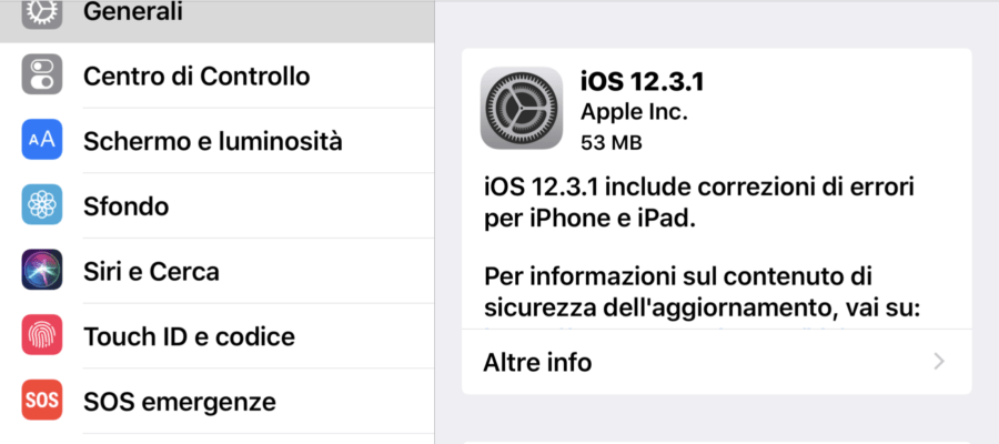 download di iOS 12.3.1