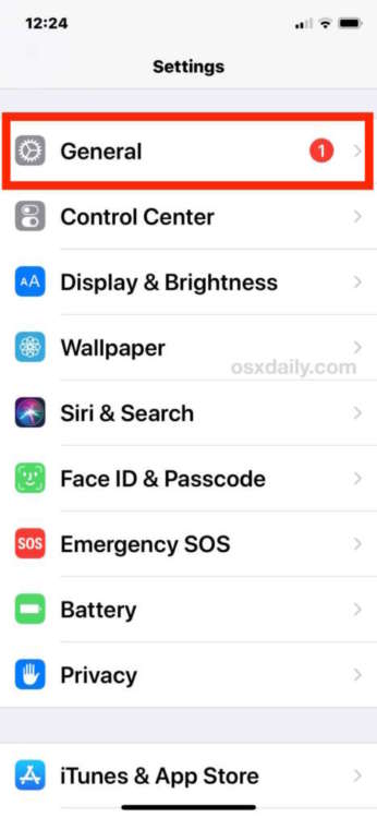 vedere quale versione di ios abbiamo: menu generali