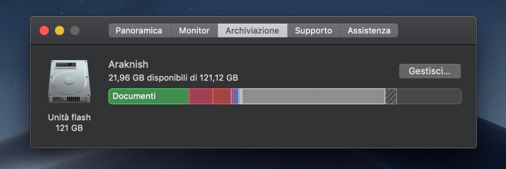 installare applicazioni del mac su HD info hard disk