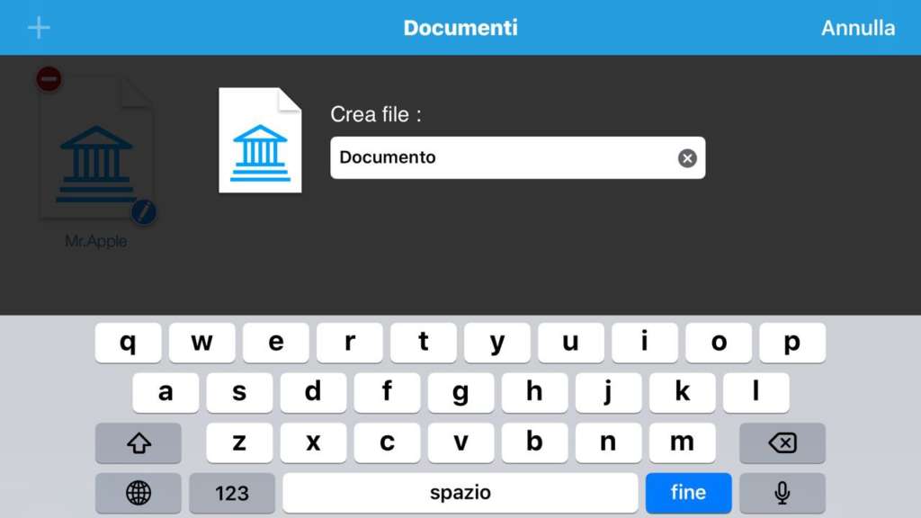 gestire le finanze con iCompta 6 su iOS nuovo documento