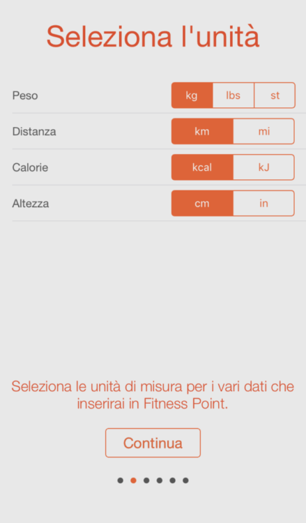 Fitness Point Pro sincronizza i dati che inserite con l'app salute.
