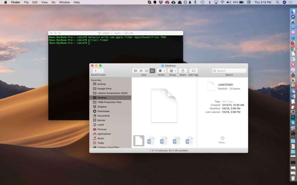 Visualizzare file nascosti su Mac