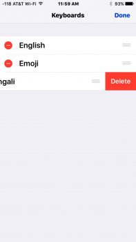 Cambiare lingua tastiera su iPhone 2