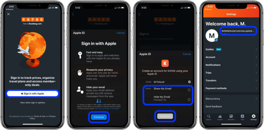Come usare Sign In with Apple su iPhone.