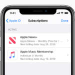 cancellare abbonamenti attivi su iPhone