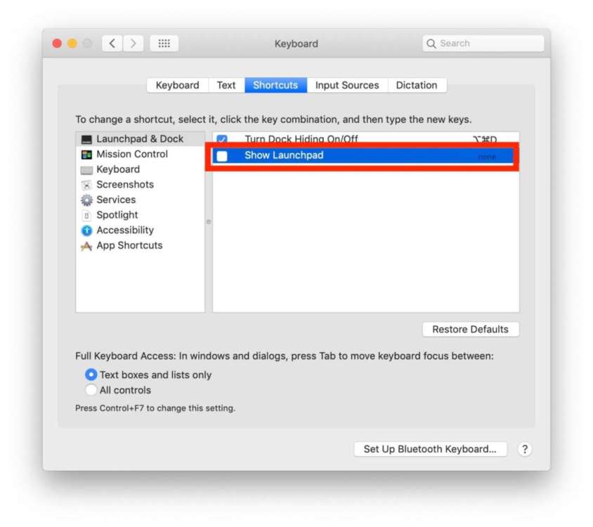 Come disabilitare il Launchpad su Mac 2