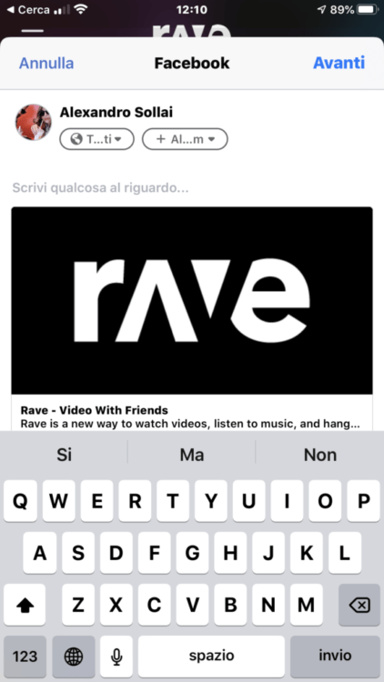 Netflix Party su iOS Facebook