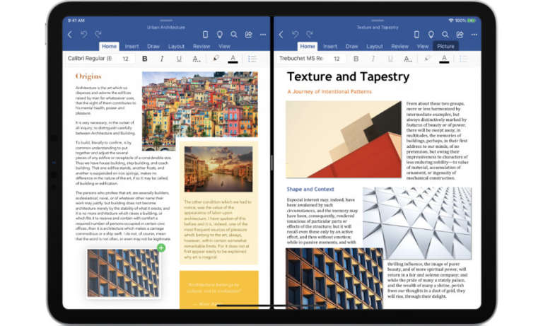 Microsoft Word for iPad Split Screen x - alexandro - Mr.Apple