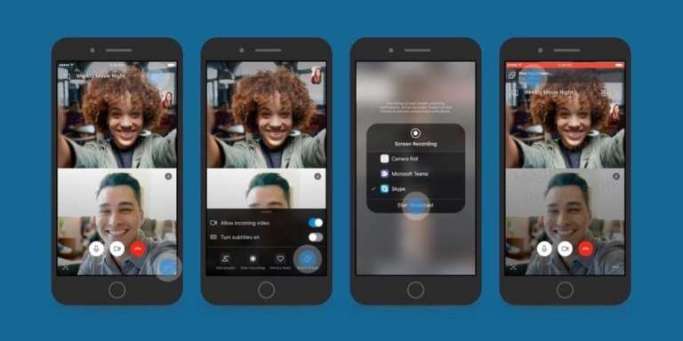 condividere schermo iPhone con Skype