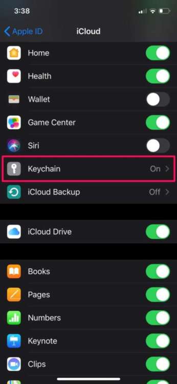 usare Apple Keychain su iPhone