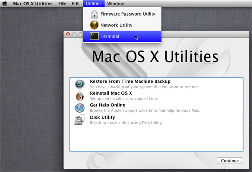 Recuperare la password di login su Mac 1