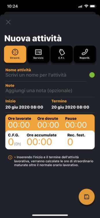 Sezione lavoro dell'app isteccone l'app per i militari italiani