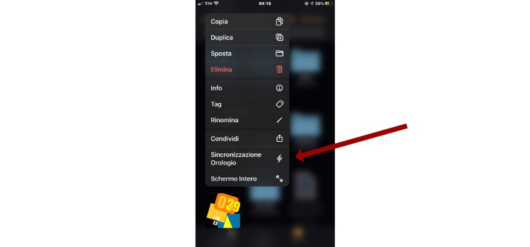 quadranti personalizzati su Apple Watch - sincronizzazione