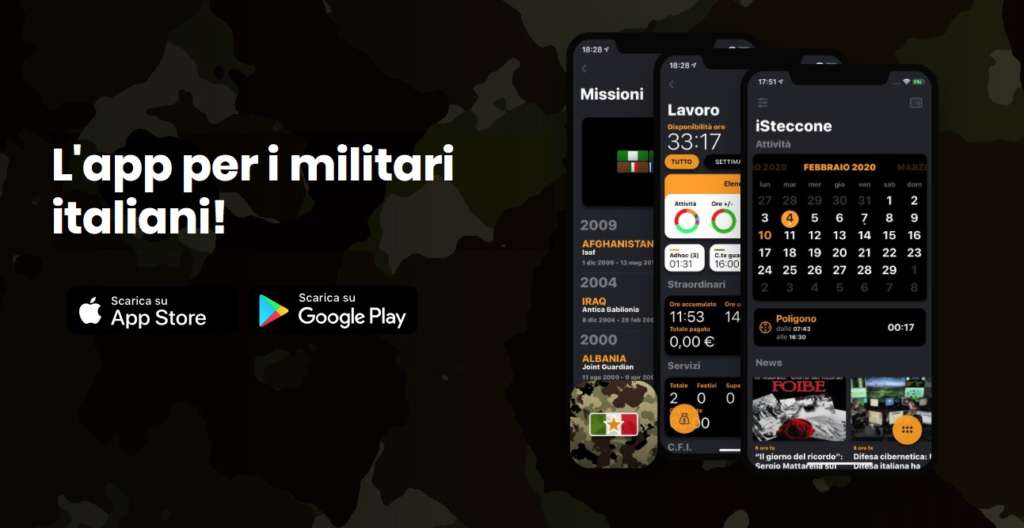isteccone l'app per i militari italiani panoramica
