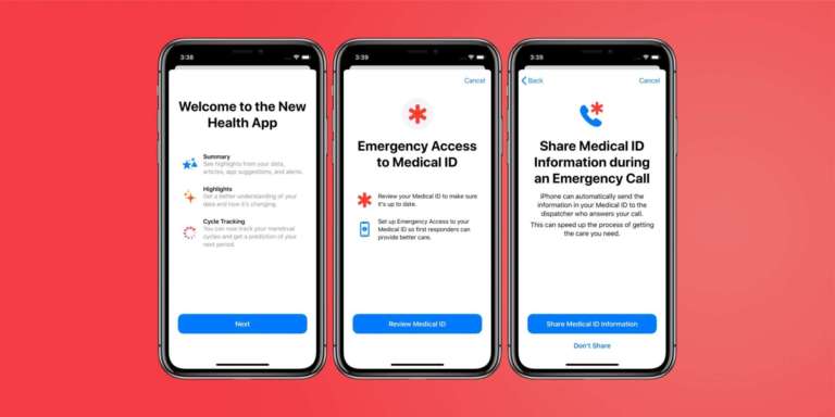 Aggiornare informazioni mediche su iPhone