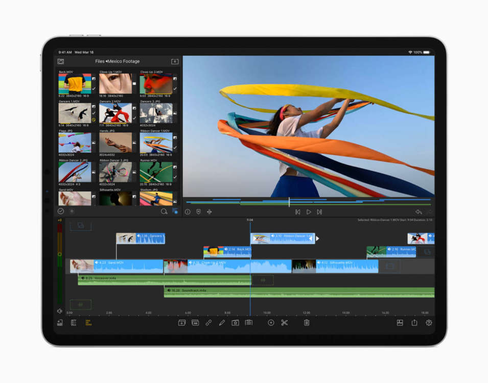 iPad Pro 12.9 Lidar iMovie