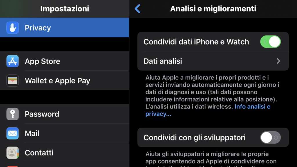 Cicli di ricarica della batteria dell'iPhone impostazioni