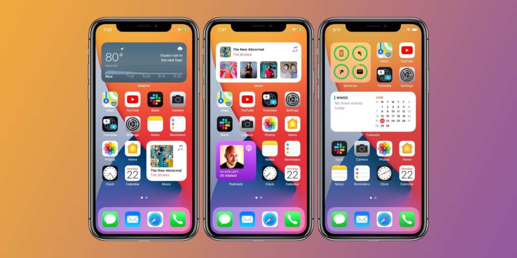 Personalizzare l'home screen su iPhone