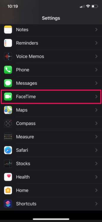 Bloccare le immagini su FaceTime settings