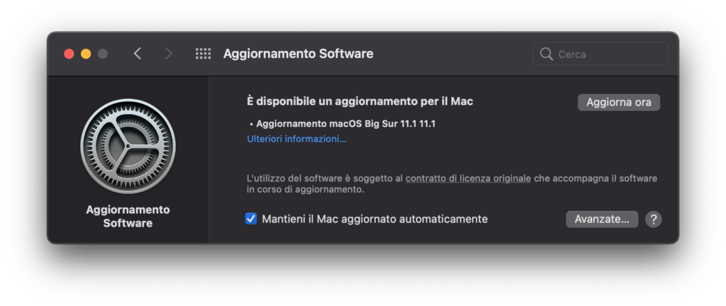 download di MacOS 11.1