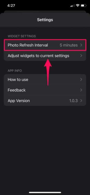 Widget foto iOS 2