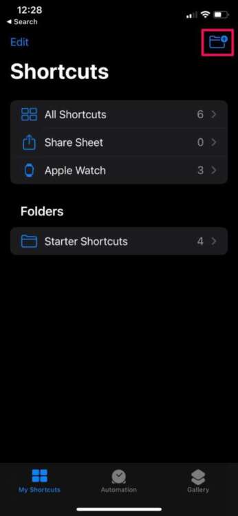Come organizzare gli shortcuts in cartelle 2