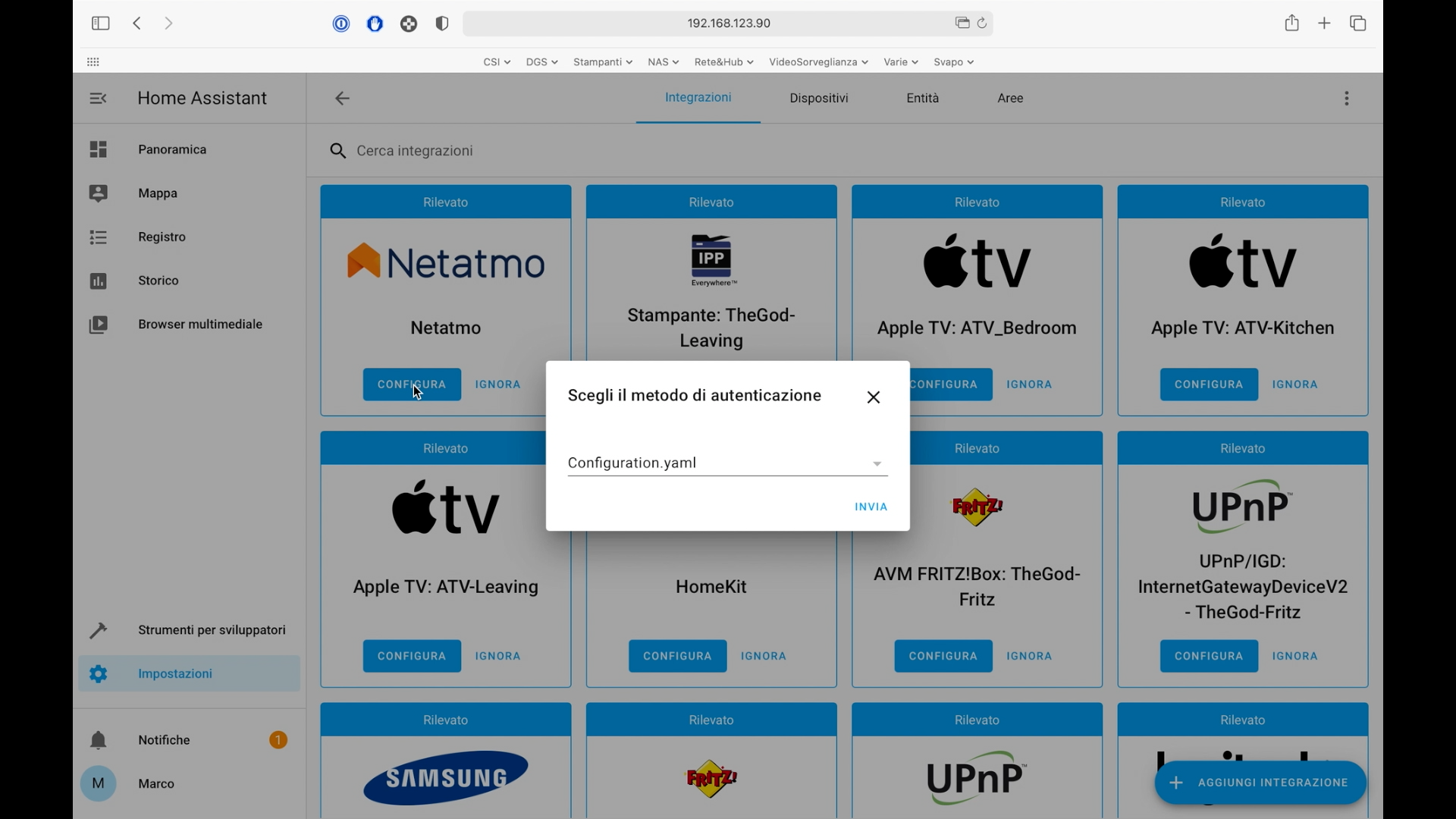 Netatmo e Home Assistant