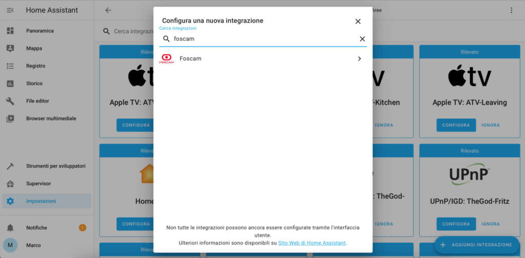 Foscam e Home Assistant