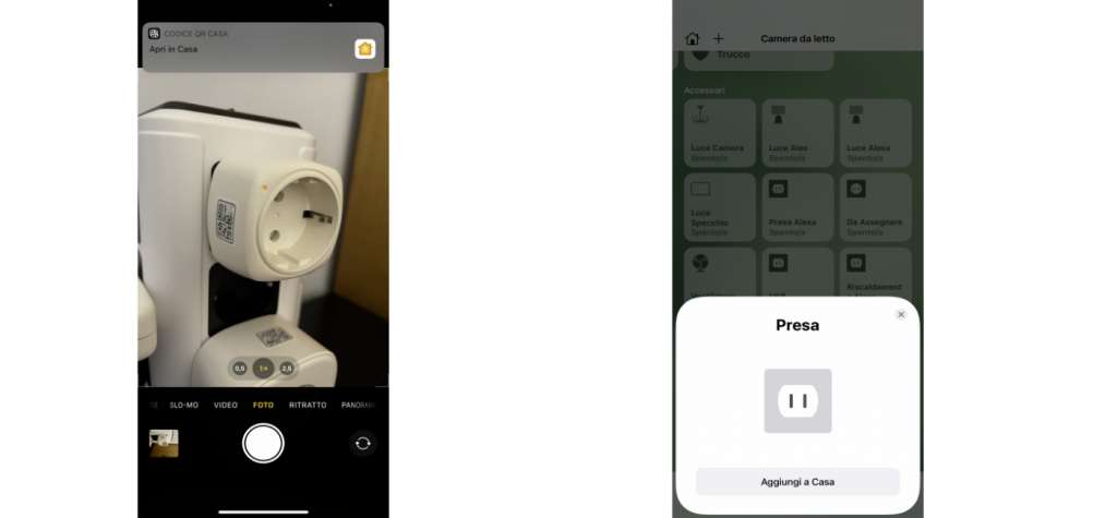 Presa smart Mini Homekit di meross avvio