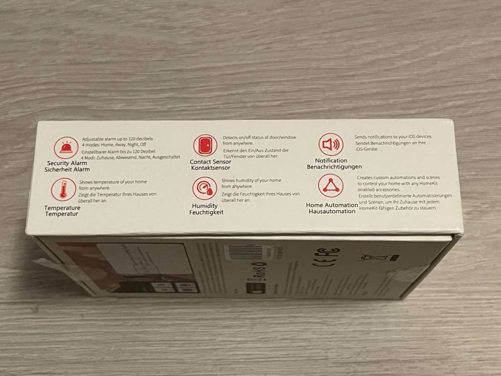 Sensore allarme homekit di Onvis 1